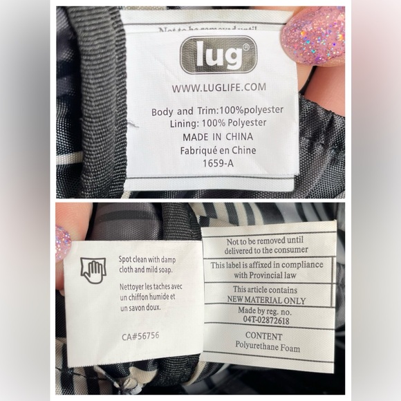 LUG Bundle Ranger 2 Crossbody Bag & Splits Wallet Heather Gray RFID Protection - Picture 5 of 8